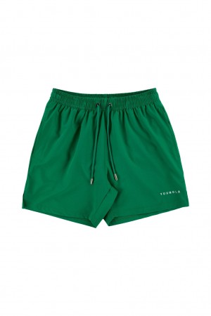 Men's YoungLA 140 Frooty Swim Shorts Green | 054-OLVKHJ