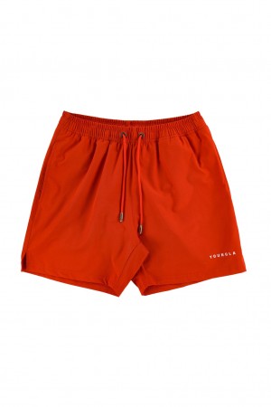 Men's YoungLA 140 Frooty Swim Shorts Orange | 743-NHTOZJ