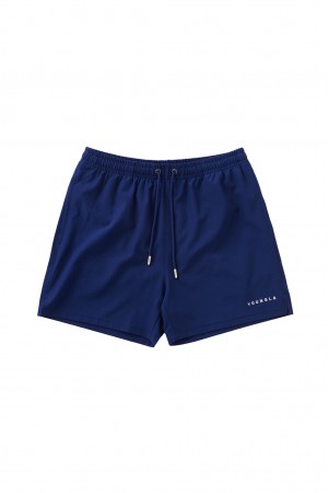 Men's YoungLA 140 Night Swim Shorts Navy | 137-VOUJPY