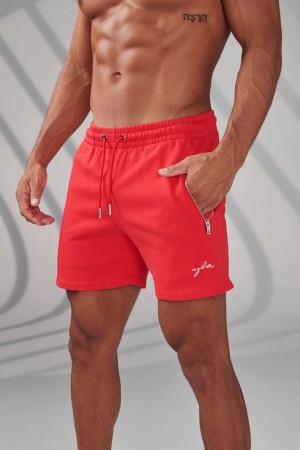 Men's YoungLA 149 Phantom Shorts Red | 853-PBWSRN