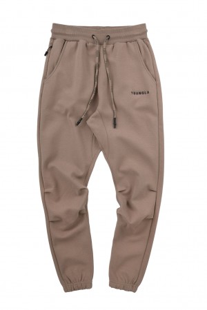 Men's YoungLA 210 Kick-Back Jogger Grey | 015-XHJKEC