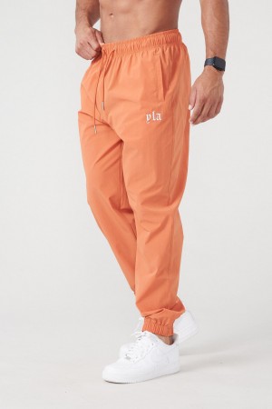 Men's YoungLA 214 Effortless Nylon Jogger Orange | 308-LCBFPH