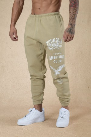 Men's YoungLA 233 The Immortal Fall 22" Jogger Khaki | 961-RHYMUO