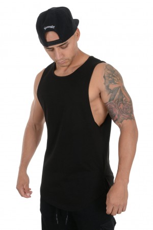 Men's YoungLA 308 Muscle Tanks Black | 948-WTLQHS