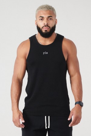 Men's YoungLA 310 San Diego Tanks Black | 852-FWGRKL