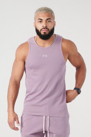 Men's YoungLA 310 San Diego Tanks Purple | 023-LIHKEU