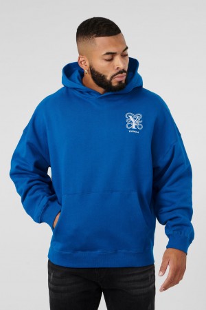 Men's YoungLA 564 Gems Hoodie Blue | 701-YUPHVN