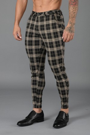 Men's YoungLA 615 New Dress Pants Black | 021-DTKNFS