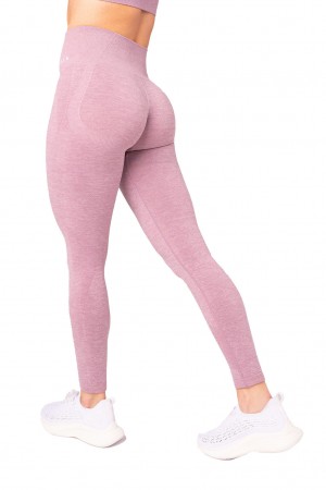 Women's YoungLA W208 Seamless Leggings Purple | 908-TCQBVO