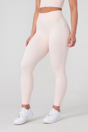 Women's YoungLA W209 Level Up Leggings Pink | 486-JBWASK