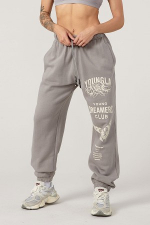 Women's YoungLA W211 Dreamer Joggers Grey | 158-GTJLUZ