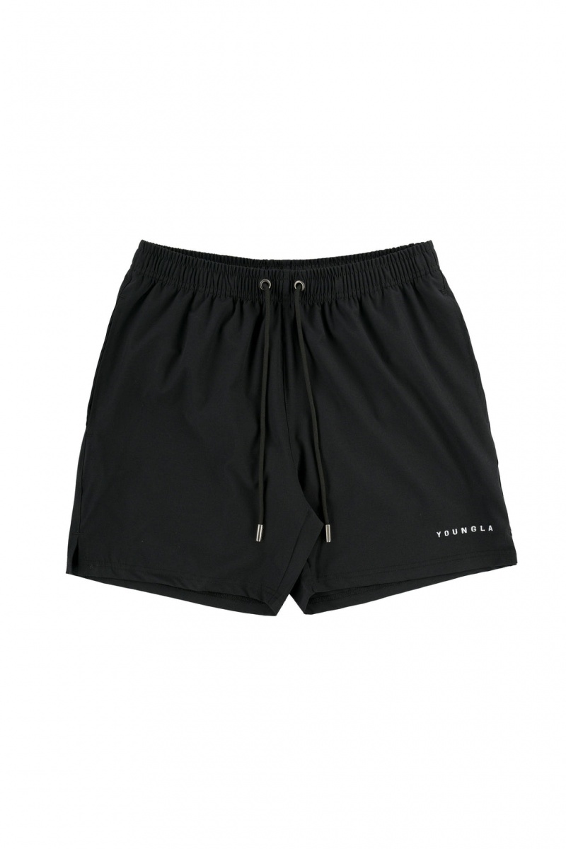 Men\'s YoungLA 140 Frooty Swim Shorts Black | 718-OUXLYI