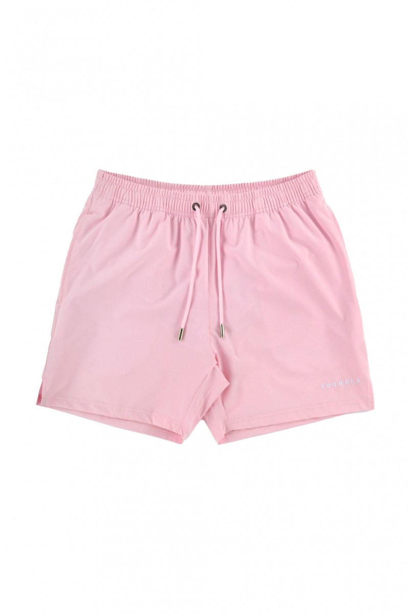 Men\'s YoungLA 140 Frooty Swim Shorts Pink | 319-TDIUAK