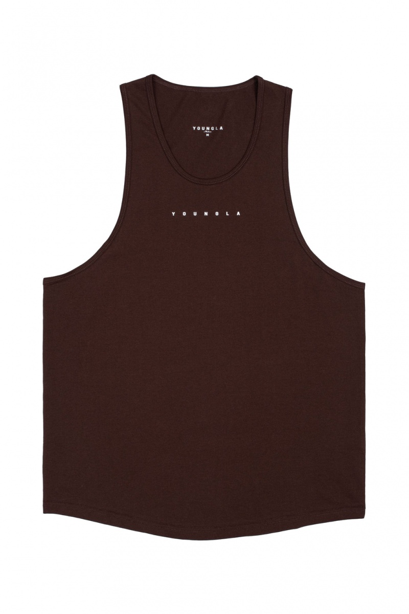 Men\'s YoungLA 320 - Momentum Tanks Brown | 043-NIQRGD