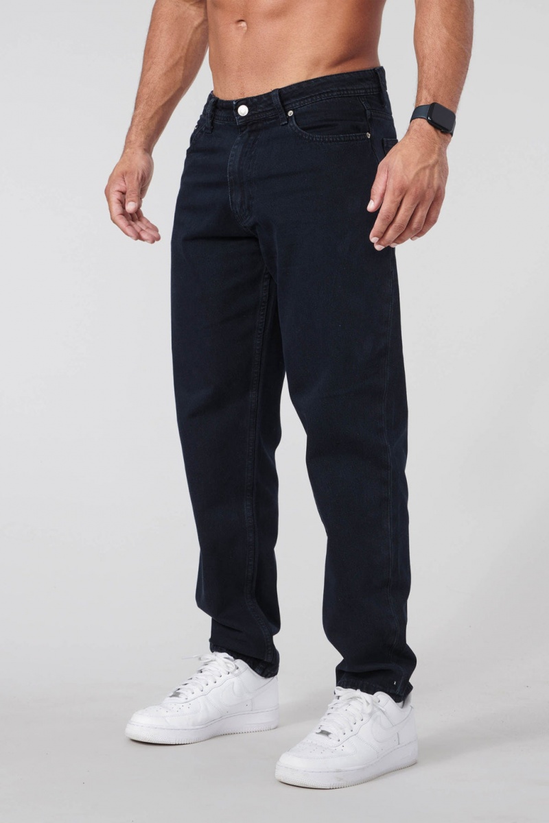 Men\'s YoungLA 609 – Baggy Jeans Navy | 271-MQBUVX