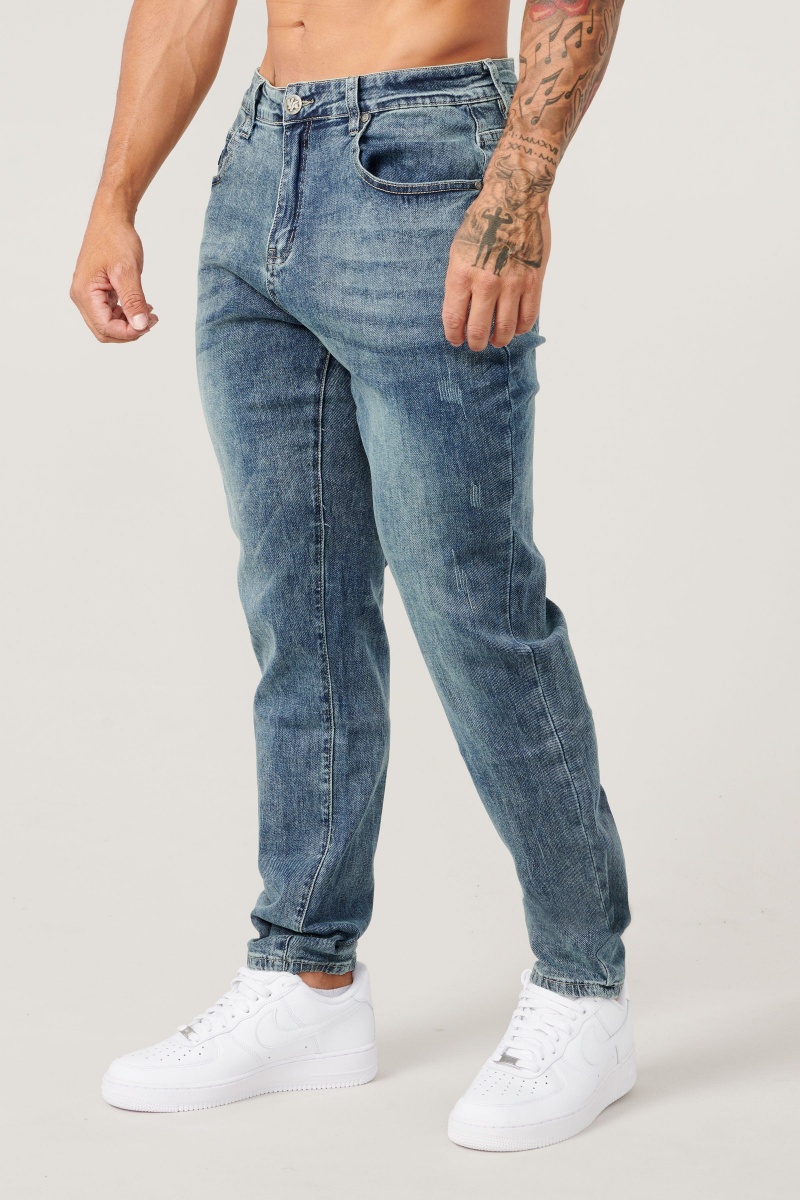 Men\'s YoungLA 610 Perfect Summer Jeans Blue | 138-XHRSJA