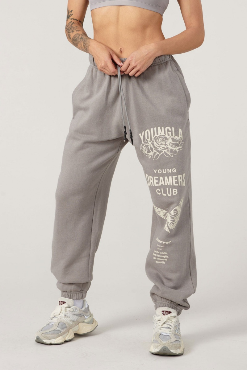 Women\'s YoungLA W211 Dreamer Joggers Grey | 158-GTJLUZ