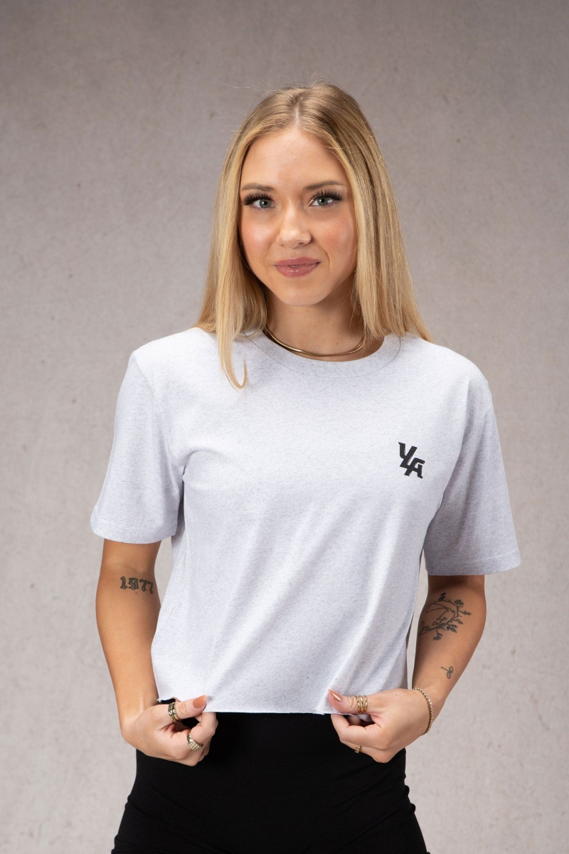 Women\'s YoungLA W421 Trippy Oversized T Shirts White | 318-NGBYMA